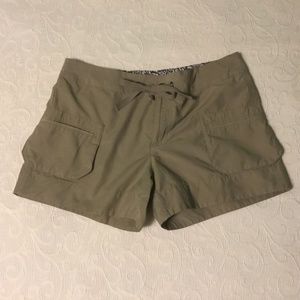 Columbia Front Tie Khaki Women’s Shorts Size 8